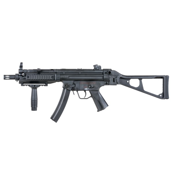 Airsoftový elektrický samopal CYMA CM.041 MP5 UMP Blue Edition, kal. 6mm BB - čierny