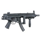 Airsoftový elektrický samopal CYMA CM.041 MP5 UMP Blue Edition, kal. 6mm BB - čierny