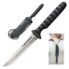 Nôž taktický s pevnou čepelou COLD STEEL Drop Point Spike - strieborný