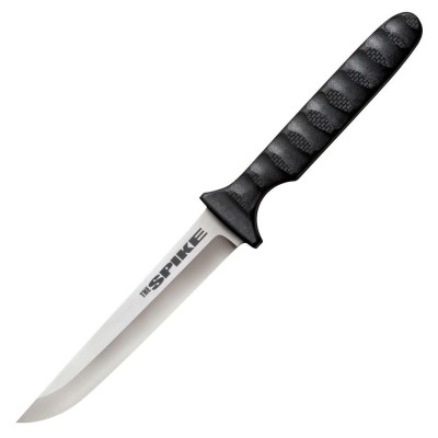 Nôž taktický s pevnou čepelou COLD STEEL Drop Point Spike - strieborný