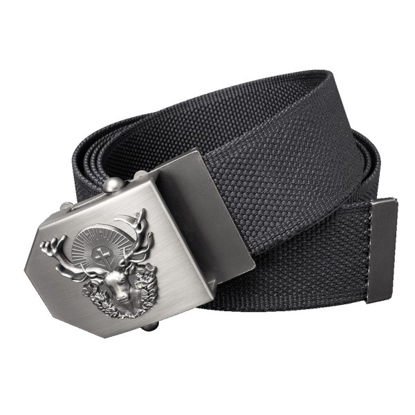 Opasok poľovnícky textilný SVÄTÝ HUBERT v darčekovom balení 40mm - čierny