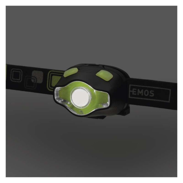 Svietidlo čelové EMOS COB LED P3536 220lm - čierne
