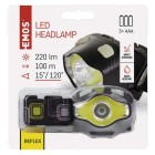 Svietidlo čelové EMOS COB LED P3536 220lm - čierne