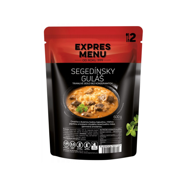Jedlo EXPRES MENU Segedínsky Guláš 2 porcie 600g