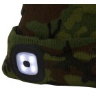 Čiapka zimná s LED svietidlom STREND PRO - camo