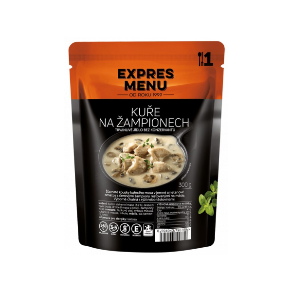 Jedlo EXPRES MENU Kurča Na Šampiňónoch 1 porcia 300g