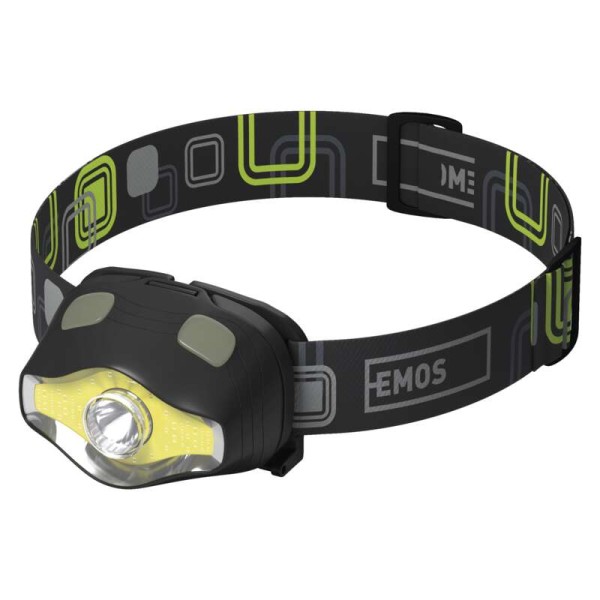 Svietidlo čelové EMOS COB LED P3536 220lm - čierne