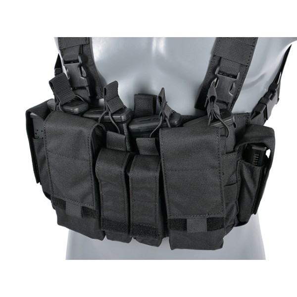 Nosič taktický hrudný 8FIELDS Patrol Chest Rig - čierny
