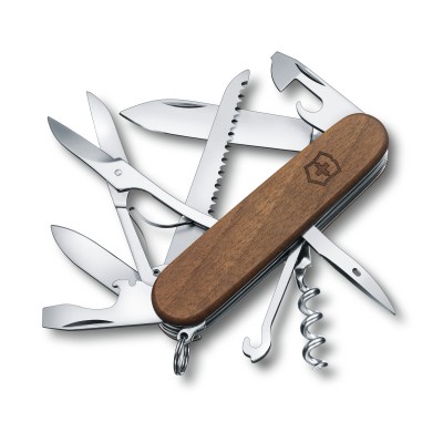 Nôž zatvárací multifunkčný VICTORINOX 1.3711.63 Huntsman Wood, 91mm - orech