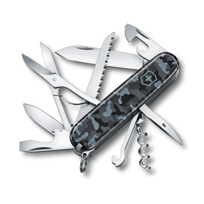 Nôž zatvárací multifunkčný VICTORINOX 1.3713.942 Huntsman, 91mm - navy camouflage