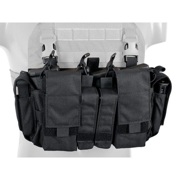 Nosič taktický hrudný 8FIELDS Patrol Chest Rig - čierny