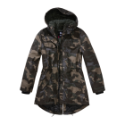 Bunda zimná dámska BRANDIT Marsh Lake Parka s kapucňou - dark camo