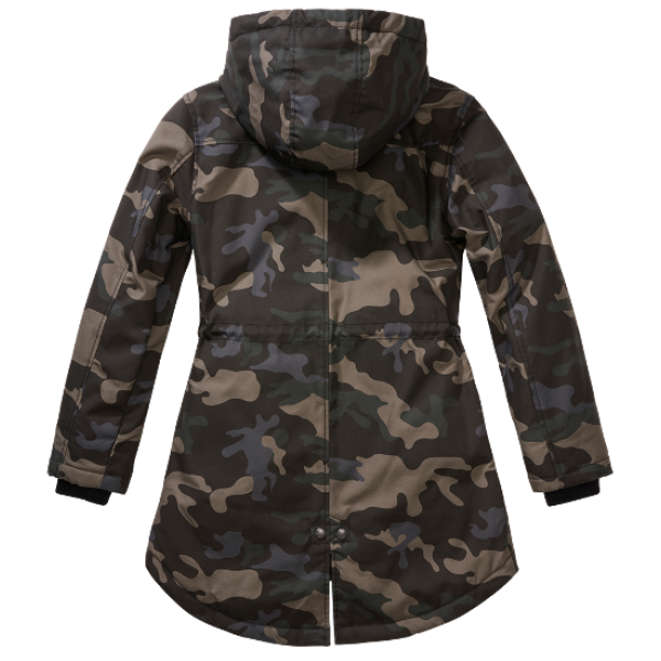 Bunda zimná dámska BRANDIT Marsh Lake Parka s kapucňou - dark camo