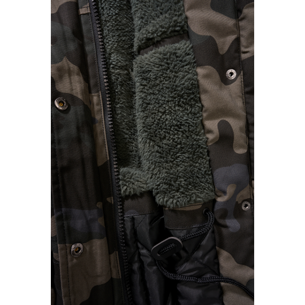 Bunda zimná dámska BRANDIT Marsh Lake Parka s kapucňou - dark camo