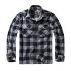 Košeľa flanelová BRANDIT Jeff Fleece Shirt Long Sleeve - čiernošedá