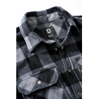 Košeľa flanelová BRANDIT Jeff Fleece Shirt Long Sleeve - čiernošedá