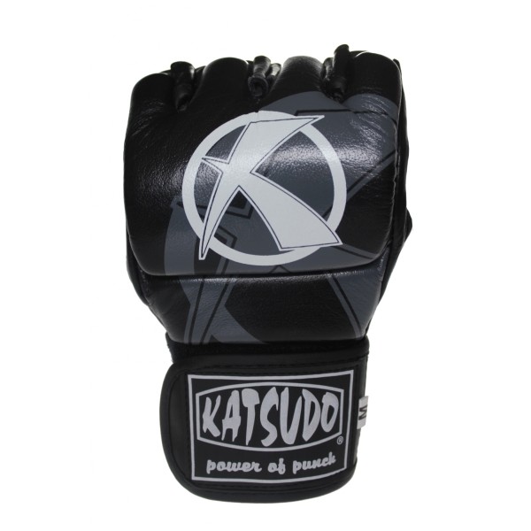 Rukavice kožené KATSUDO MMA Challenge - čierne