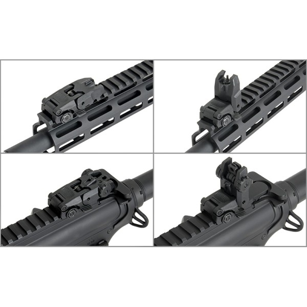 Airsoftový elektrický samopal ARCTURUS AT-AR01-CB AR-15 Carbine, kal. 6mm BB - čierny