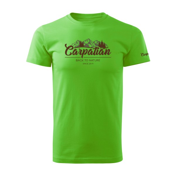 Tričko CARPATIAN pánske s potlačou - apple green