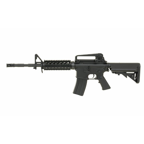Airsoftový elektrický samopal CYMA CM.507 M4 R.I.S., kal. 6mm BB - čierny