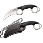 Nôž závesný COLD STEEL Double Agent I Serrated CS39FKS, zúbkovaný - čierny