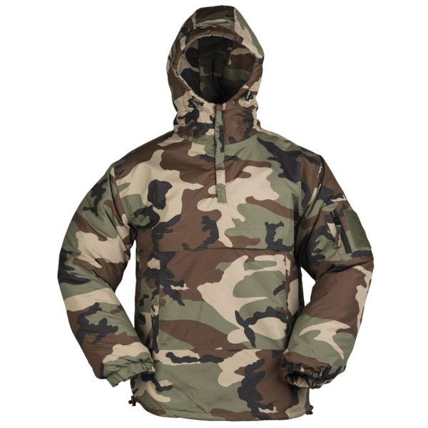 Anorak bojový MIL-TEC Combat s kapucňou - woodland