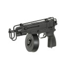 Airsoftový elektrický samopal WELL R2 Vz.61 Škorpión, kal. 6mm BB - čierny