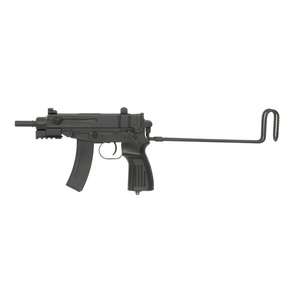 Airsoftový elektrický samopal WELL R2 Vz.61 Škorpión, kal. 6mm BB - čierny