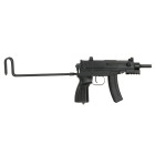 Airsoftový elektrický samopal WELL R2 Vz.61 Škorpión, kal. 6mm BB - čierny