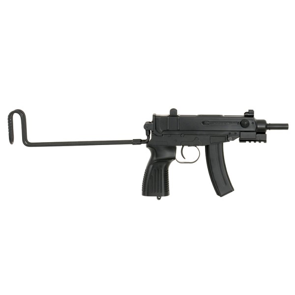 Airsoftový elektrický samopal WELL R2 Vz.61 Škorpión, kal. 6mm BB - čierny