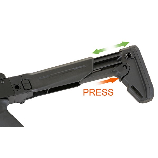 Airsoftový elektrický samopal CYMA CM.077A AK-12, kal. 6mm BB - čierny