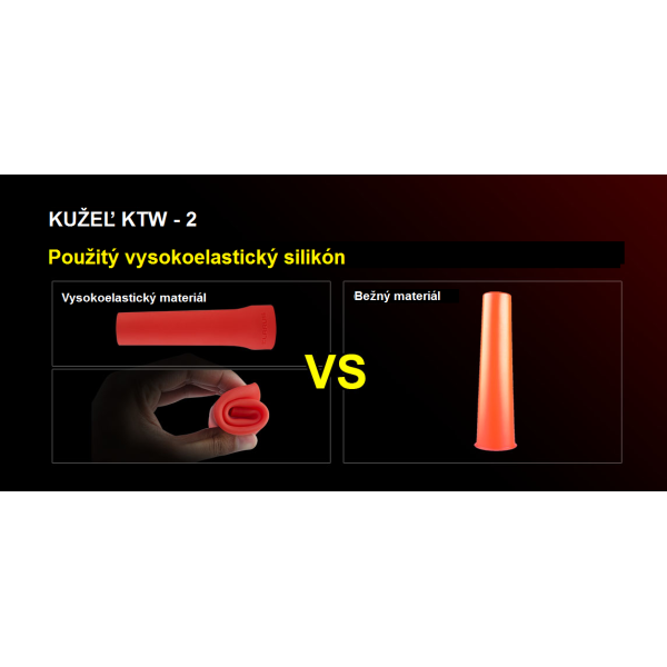 Kužeľ dopravný KLARUS KTW-2, 45mm, FLZA-375 Apollo - červený