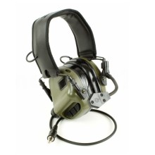 Chrániče sluchu OPSMEN EARMOR M32, elektronické s mikrofónom - zelené