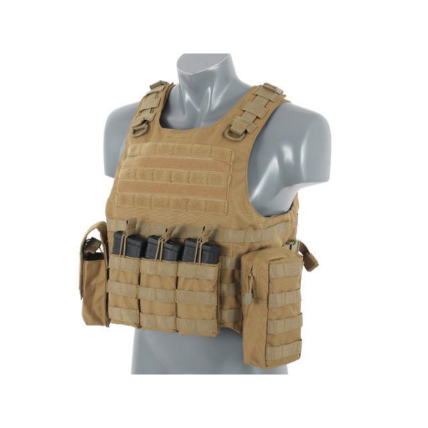 Vesta taktická 8FIELDS Lightweight AAV FSBE Assault Vest System V2 - coyote