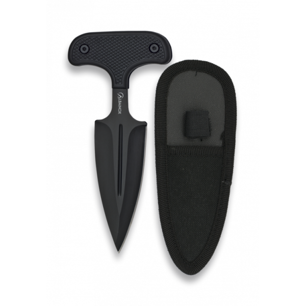 Nôž tlačný s pevnou čepeľou ALBAINOX Skinner MA 32314 - čierny