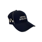 Šiltovka baseball MESTSKÁ POLÍCIA so šachovnicou - tmavomodrá