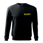 Mikina SECURITY - žltá potlač