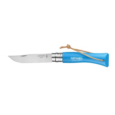 Nôž zatvárací outdoorový OPINEL N°07 INOX Bushwacker Cyan - azurový