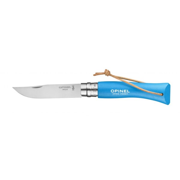Nôž zatvárací outdoorový OPINEL N°07 INOX Bushwacker Cyan - azurový