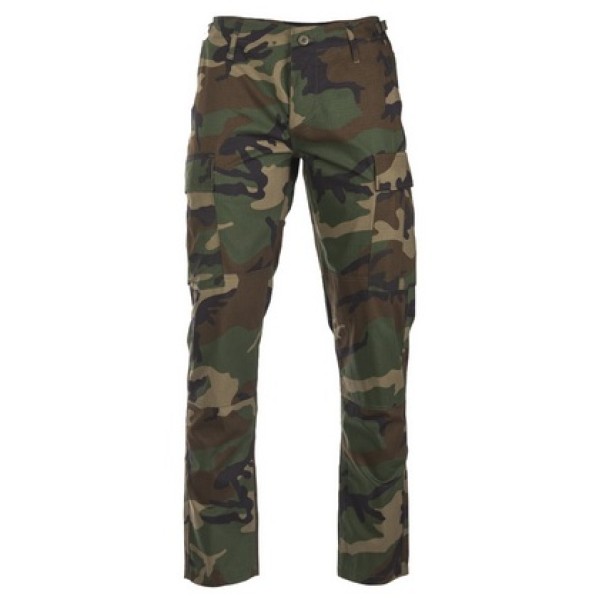Nohavice TEESAR US BDU RIP/STOP slim fit - woodland