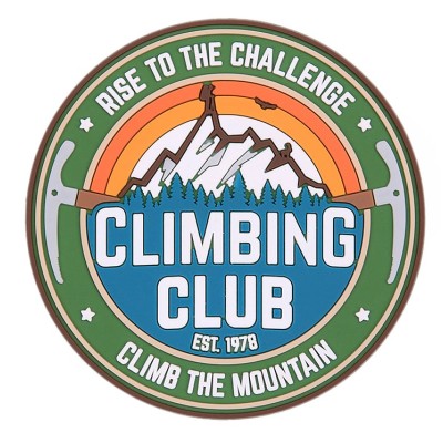 Patch FOSCO Climbing Club 3D - zelený