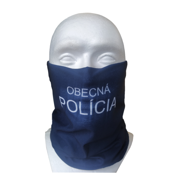 Šatka multifunkčná OBECNÁ POLÍCIA - tmavomodrá