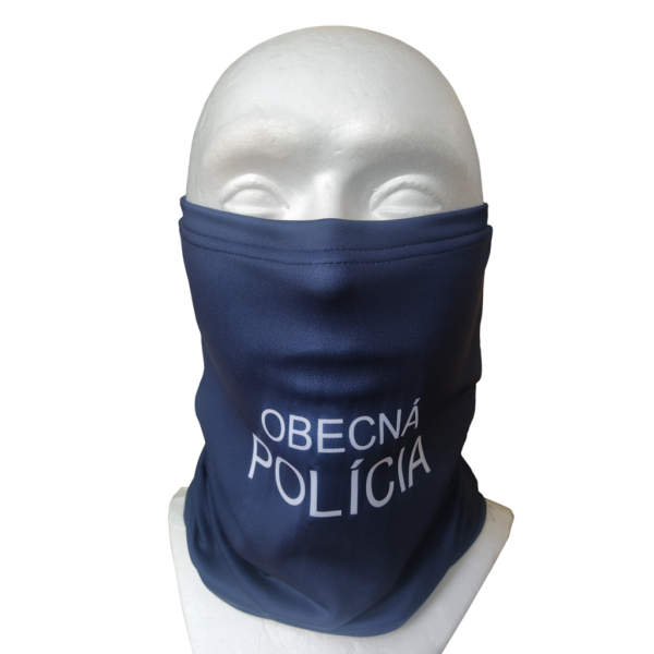 Šatka multifunkčná termo OBECNÁ POLÍCIA - tmavomodrá