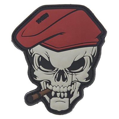 Patch Skull 3D - čierny