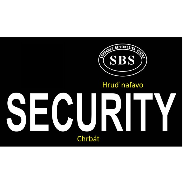 Mikina SBS SECURITY bez kapucne - čierna