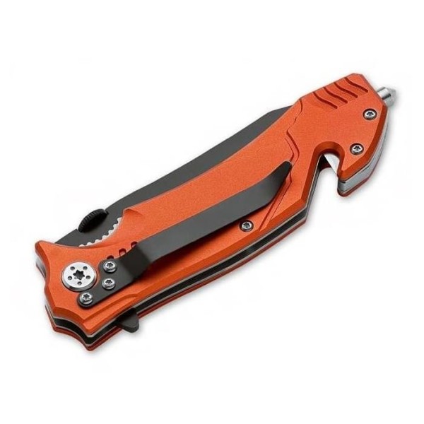 Nôž zatvárací záchranársky MAGNUM 01 LL 472 EMS Rescue - oranžový