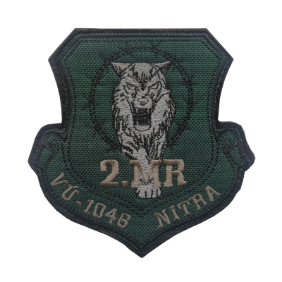Nášivka 2.MR Nitra so SZ - vlk