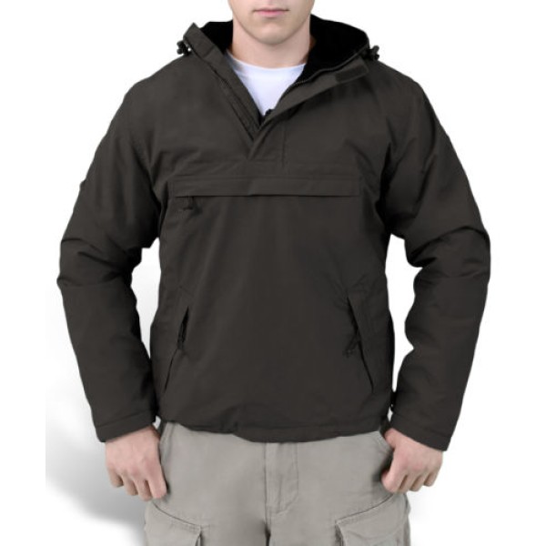 Anorak bojový SURPLUS TEX s kapucňou - čierny
