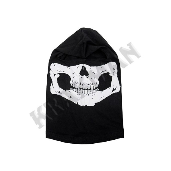 Kukla elastická SKULL Typ A  - čierna