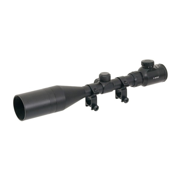 Puškohľad ACM 3-9x50, podsvietený, s montážou - čierny